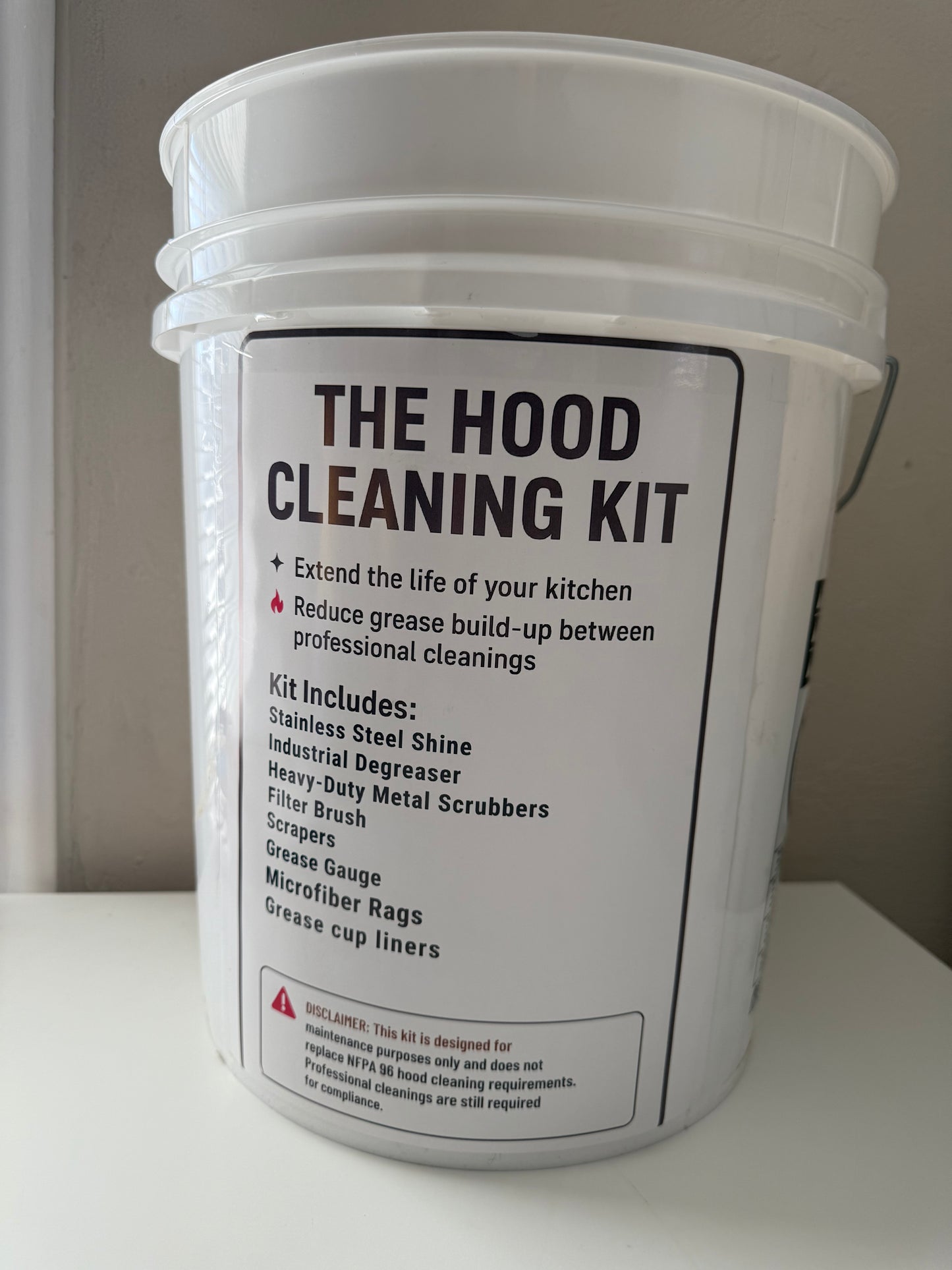 Commercial hood cleaning kit