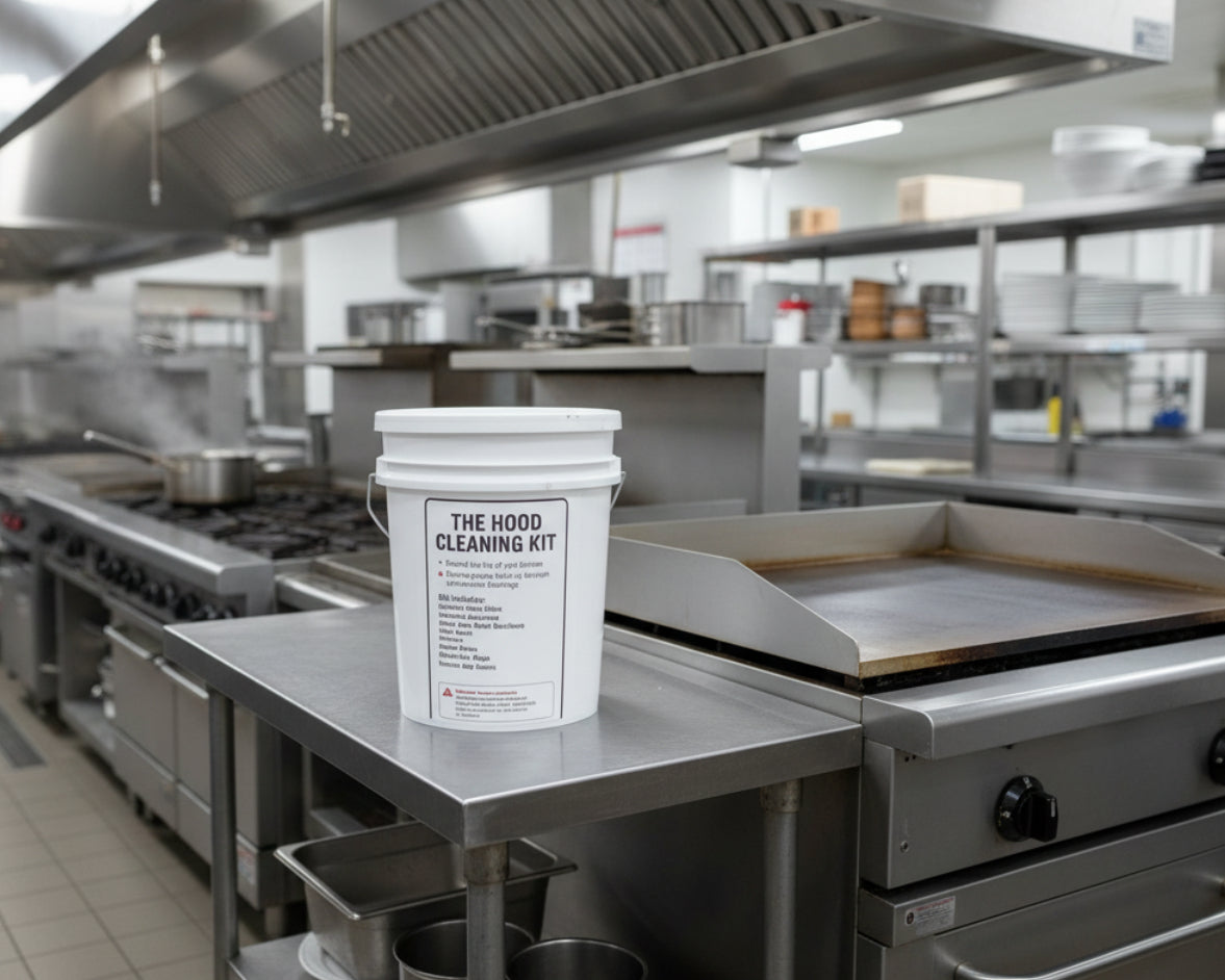 Commercial hood cleaning kit